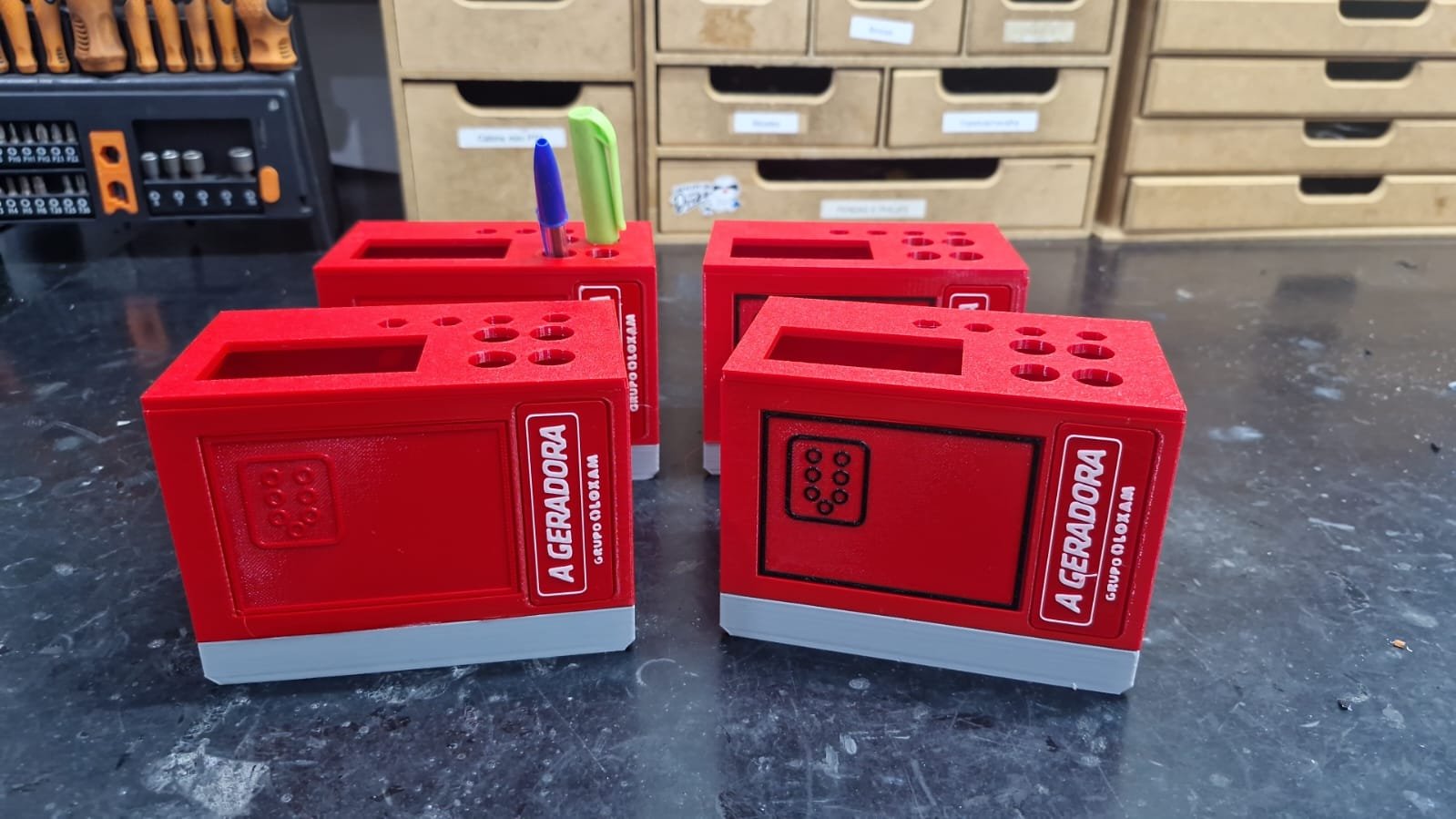 Brindes corporativos personalizados impressos em 3D